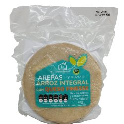 AREPA SIN GLUTEN DE ARROZ INTEGRAL GOURMET CON QUESO FINESS - HC X500GR X 5 UND