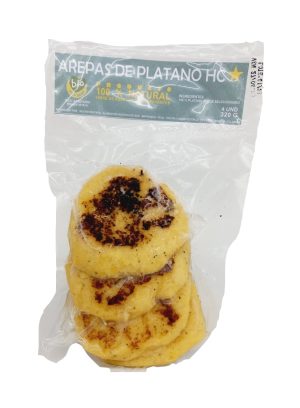 AREPAS DE PLATANO DULCE HC X320GR X 4UND