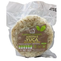 AREPAS DE YUCA NATURAL GOURMET CON SEMILLAS DE CHIA HC X 500 GR X 5 UND