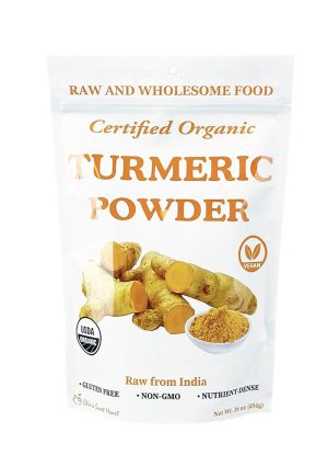 TURMERIC POWDER X454GR CERTIFIED ORGANIC RAW FROM INDIA