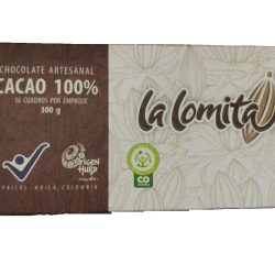 CHOCOLATE ARTESANAL CACAO 100% X300 GR - LA LOMITA