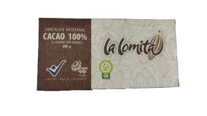 CHOCOLATE ARTESANAL CACAO 100% X300 GR - LA LOMITA