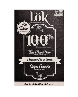 CHOCOLATE LOK 100 CACAO X 85G
