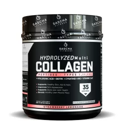 HIDROLYZED MULTICOLLAGEN STRAWBERRY LEMONADE  X490 GR SASCHA FITNESS