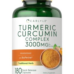 TURMERIC CURCUMIN COMPLEX 3000MG CARLYLE X 180 CAPS