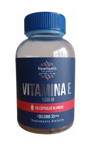 VITAMINA E 1000UI X60 CAP NEW HEALTH COLOMBIA