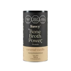 BONE BROTH POWER PROTEIN CARAMEL VAINILLA X560 GR SAVVY