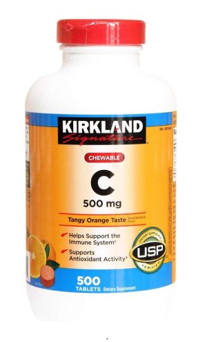 KIRKLAND SIGNATURE CHEWABLE C X 500MG X 500 TABLETS