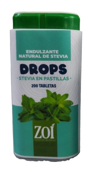DROPS STEVIA EN PASTILLAS ZOI X200 TABLETS
