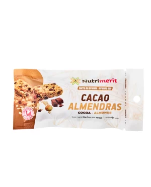 BARRA CACAO YALMENDRAS 30 GR NUTRIMERIT
