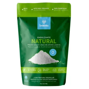 ENDULZANTE NATURAL A BASE DE ERITRITOL & ESTEVIA SIN GLUTEN Y STEVIA X250G BEST4U