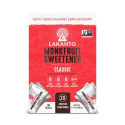 MONKFRUIT SWEETENER CLASSIC 30 PACKETS LAKANTO X 90GR