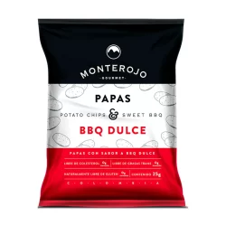 PAPAS BBQ DULCE 25GR -MONTEROJO