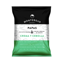 PAPAS CREMA Y CEBOLLA 25GR - MONTEROJO