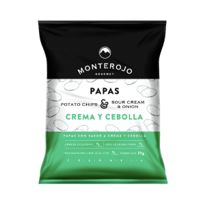 PAPAS CREMA Y CEBOLLA 25GR - MONTEROJO
