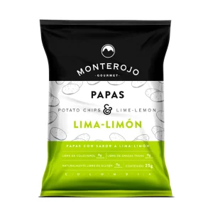 PAPAS LIMA LIMON 25GR -MONTEROJO
