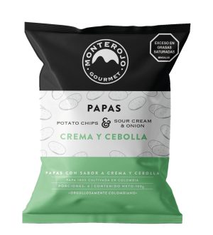 PAPAS CREMA Y CEBOLLA 100 GR -MONTEROJO