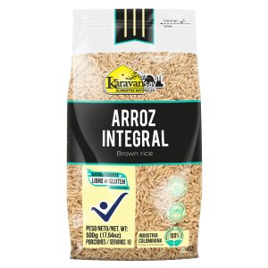 ARROZ INTEGRAL LIBRE DE GLUTEN - KARAVANSAY X500GR