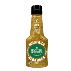 MOSTAZA ALBAHACA 380G  HACIENDA GOURMET