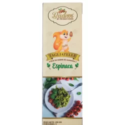 TAGLIATELLE A BASE DE HARINA DE ALMENDRA Y ESPINACA X 250GR BADEM