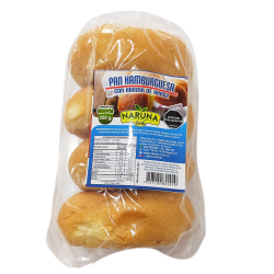 PAN HAMBURGUESA CON DE HARINA ARROZ X250 GR NARUNA
