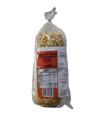 PAN TAJADO DE AVENA CON ARANDANOS Y AGRAZ 500GR -REBORN