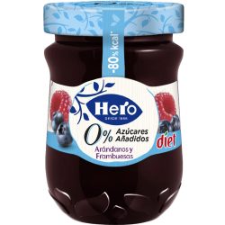 HERO ARANDANOS Y FRAMBUESAS X280G MERMELADA