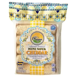 HORNEADOS INTEGRALES MINI SOYA CHEDDAR A BASE DE TRIGO Y QUESO VEGETAL -DEL ORIGEN X550GR X10 UND