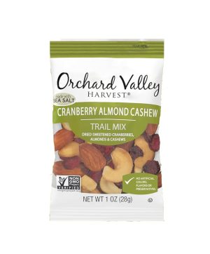 CRAMBERRY ALMOND CASHEW TRAIL MIX 28GR ORCHARD VALLEY