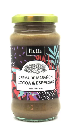 CREMA DE MARAÑON COCOA Y ESPECIAS NUTTI 240GR
