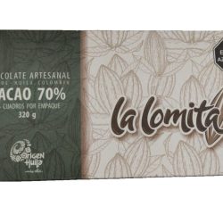 CHOCOLATE ARTESANAL CACAO 70% X320GR -LA LOMITA