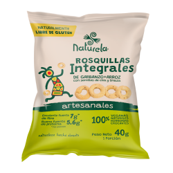 ROSQUILLAS INTEGRALES VEGANAS DE ARROZ40GR -NATURELA