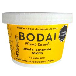 HELADO A BASE DE COCO MANI Y CARAMELO SALADO X80 GR BODAI