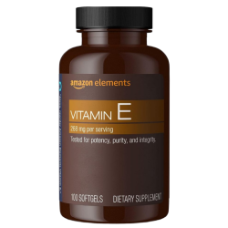 VITAMIN E  268 MG 100 SOFTGELS AMAZON ELEMENTS