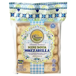 MINI SOYA MOZZARELLA A BASE DE HARINA DE TRIGO INTEGRAL Y QUESO DE ORIGEN VEGETAL X550GR X10UND DEL ORIGEN
