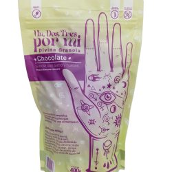 GRANOLA CON AVENA Y NUECES SABOR CHOCOLATE X400G UN DOS TRES POR MI DIVINA GRANOLA