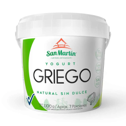 YOGURT GRIEGO NATURAL SIN DULCE 1100 GR SAN MARTIN